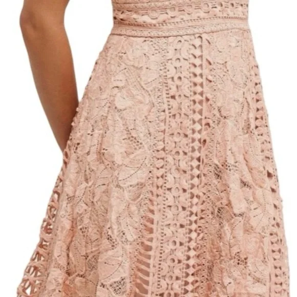 Anthropologie HD Paris EUC Astrid A-line lace dress size 2 - Picture 8 of 8